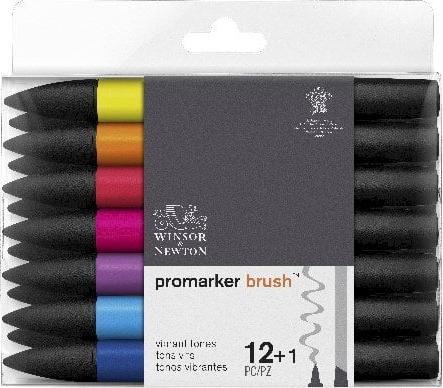 Produktbild Winsor & Newton Brush marker 12+1 lebendige Töne (Mehrfarbig, 13 x)