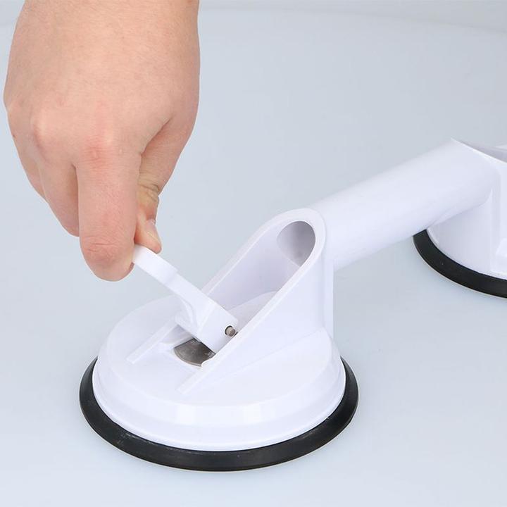 Actual product image Vivamore Set of 2 grab rails with suction cup mounting for shower, toilet and bath, 33 cm
