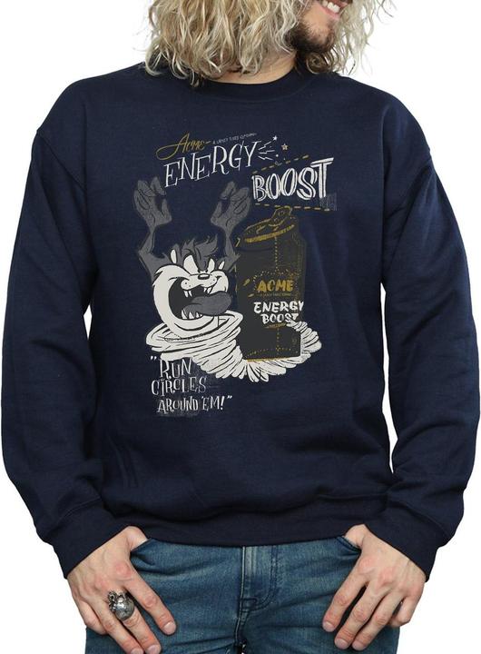 Actual product image Looney Tunes Mens Taz Energy Boost Sweatshirt (L)