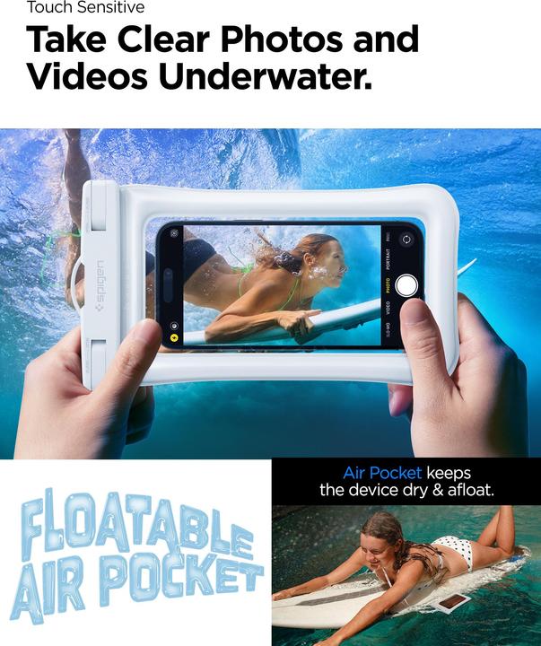 Productafbeelding Spigen Aqua Shield Waterdichte Drijvende Koffer A610 2 Pak, wit ACS06017 (Universeel)