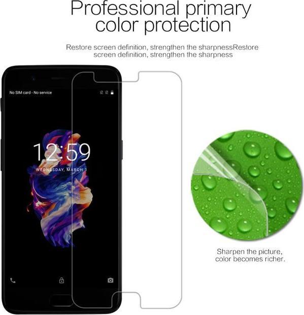 Actual product image Nillkin Super Clear Series (1 Piece, OnePlus 5)