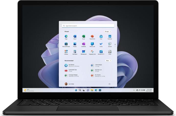 Actual product image Microsoft Surface Laptop 5 R1U-00028 Black i5-1245U 8GB/512GB SSD 13" QHD Touch W10P (13.50", Intel Core i5-1245U, 8 GB, 512 GB, DE)
