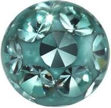 Produktbild Bijouteria 1.2mm Piercing-Kugel (Kristall, Edelstahl, Epoxiharz)