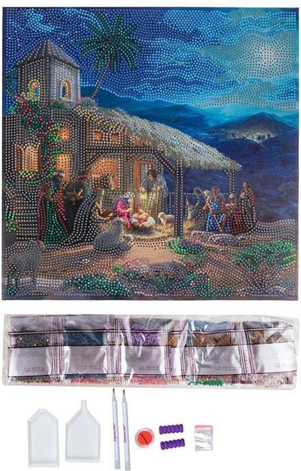 Produktbild Craft Buddy Crystal Art Kit Nativity Scene 30 x 30 cm