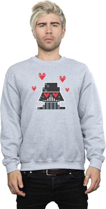 Actual product image Star Wars Mens Valentines Vader In Love Sweatshirt (XXL)