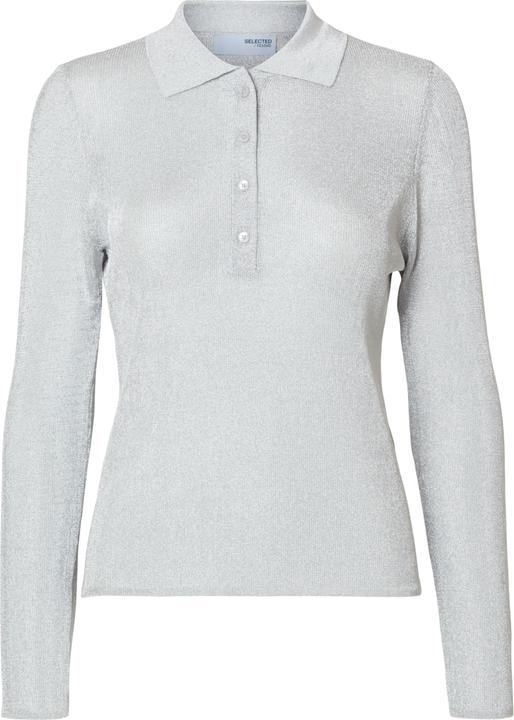 Immagine prodotto Selected Femme Polo a maniche lunghe metallizzata (XL)