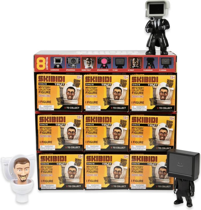 Actual product image Skibidi Toilet SKIBIDI Large mystery figures in PDQ