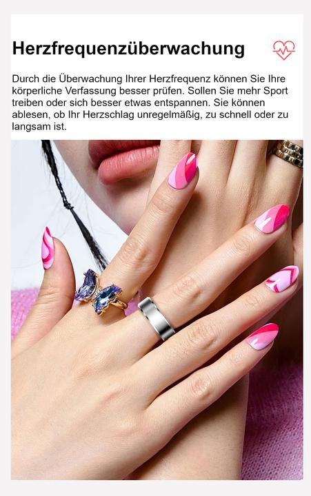 Actual product image Felixx Smart Ring SR6 (8, Silver)