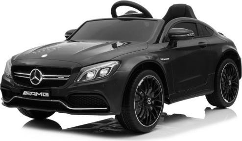 Produktbild Es-toys Kinderfahrzeug schwarz - Elektro Auto Mercedes C63 AMG - Lizenziert - 12V7AH Akku + 2,4Ghz (12 V)
