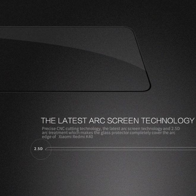 Actual product image Nillkin CP+ Pro protective glass screen protector (1 Piece, Xiaomi Redmi K40 Pro+, Xiaomi Redmi K40, Xiaomi Redmi K40 Pro)