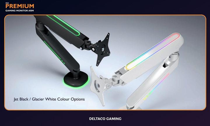 Actual product image Deltaco Gaming RGB - Single Arm Monitor Mounts (Table, 32")