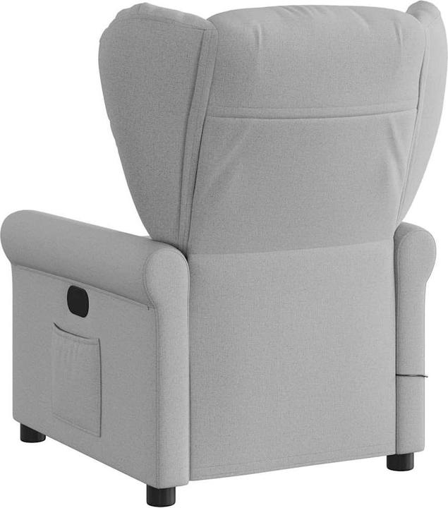 Actual product image VidaXL Massage chair electric cloud grey fabric