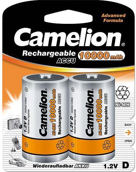 Immagine prodotto Camelion NH-D10000BP2 Batteria ricaricabile al nichel-metallo idruro (NiMH) (2 pz., D, 10000 mAh)