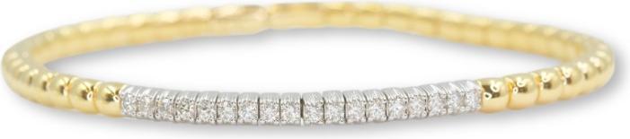 Immagine prodotto Muau Flexarmband 750/18K Bicolor, Diamant 0.40ct. 17cm (17 cm)