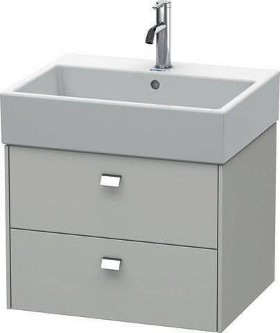 Image du produit Duravit Meuble sous-vasque BRIOSO poignées chr 442x1184x459mm gris béton mat (118,5 x 44,5 x 46 cm)