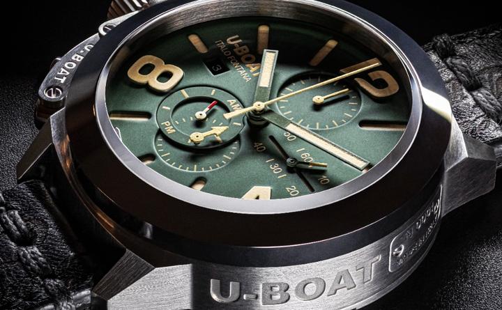 Actual product image U-Boat 9581 Classico 45 mm Tungsteno CAS Green men's watch 10ATM (Chronograph, 45 mm)