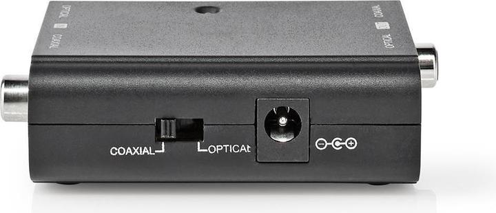Actual product image Nedis Digital Audio Converter 2-way connections - Input: 1x S / PDIF (RCA) jack / 1x TosLink jack (0.05 m, Optical)
