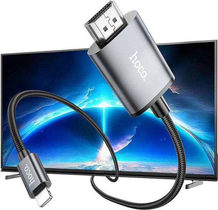 Immagine prodotto Hoco Lightning to HDMI Video Kabel UA27, 2m, Grau