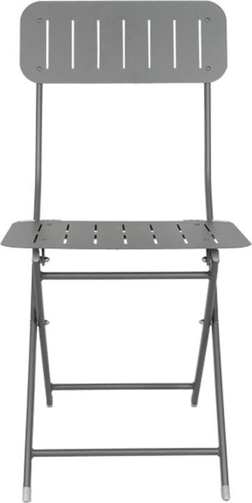 Produktbild Contini Gartentisch Rund mit 2 Stühlen Metall anthrazit (62 cm)