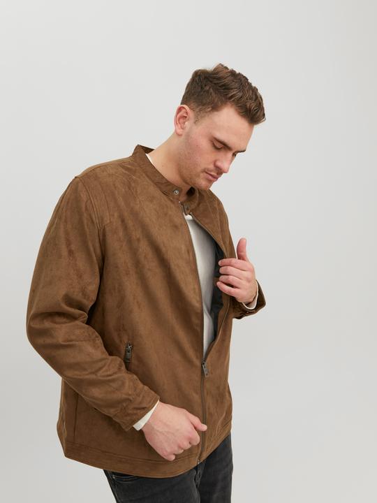 Actual product image Jack & Jones Faux Leather Plus Size Jacket (5XL)