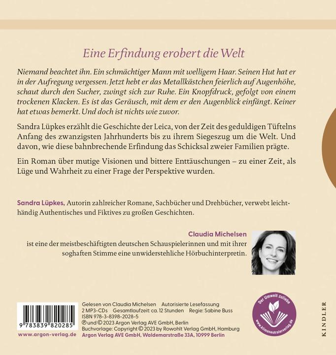 Immagine prodotto La luce alle tue spalle (Sandra Lüpkes, Claudia Michelsen, Tedesco)