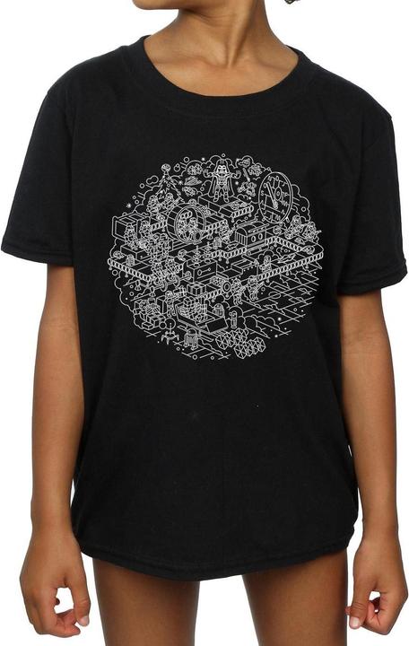Immagine prodotto Star Wars Christmas Death Star Maglietta Ragazze (140, 146)