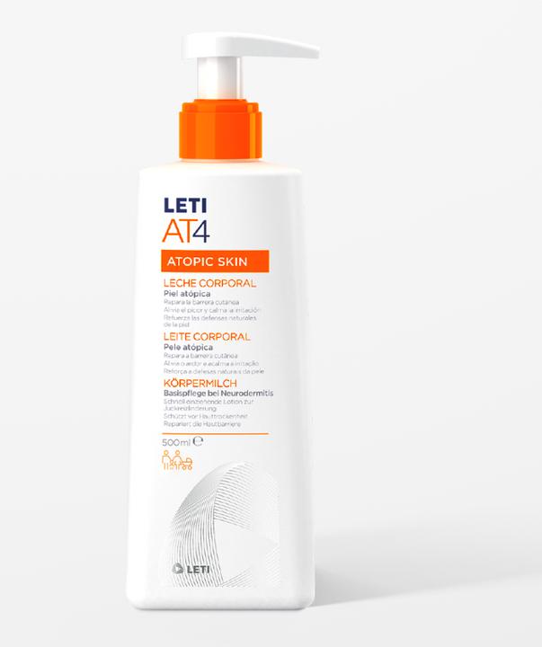 Produktbild Leti LETIAT4 Atopic Skin Körpermilch bei Neurodermitis, 500 ml Creme (Körpermilch, 500 ml)