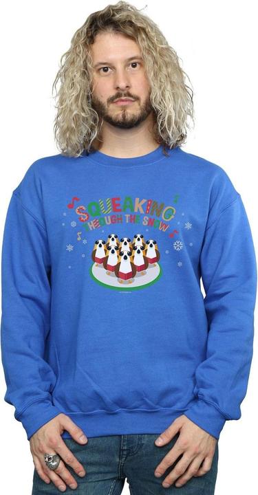 Actual product image Star Wars Mens The Last Jedi Porgs Squeaking Through The Snow Sweatshirt (L)