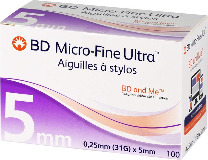 Produktbild BD Micro-Fine Ultra Pen-Nadeln 0,25x5mm, 100 St KAN