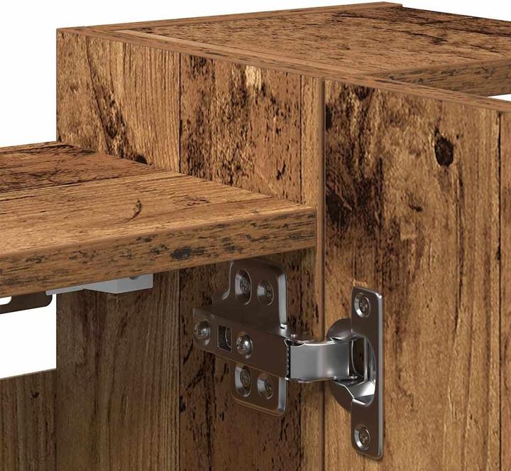 Produktbild VidaXL Bad-Spiegelschrank Altholz-Optik 80x20,5x64 cm Holzwerkstoff (80 x 20.5 x 64 cm)