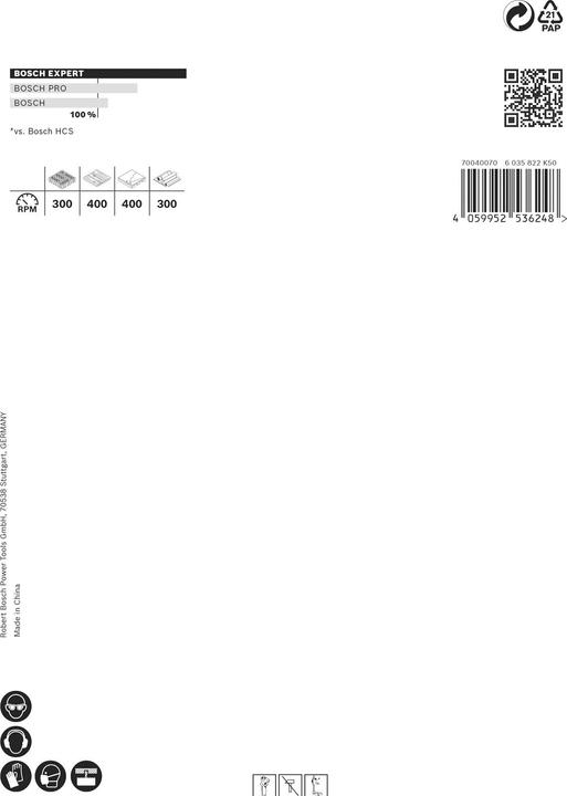 Immagine prodotto Bosch Professional Zubehör Expert Construction Material Lochsäge, 92 x 60 mm (92 millimetri)