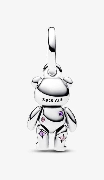 Actual product image Pandora Movable baby teddy bear charm (Sterling silver 925)