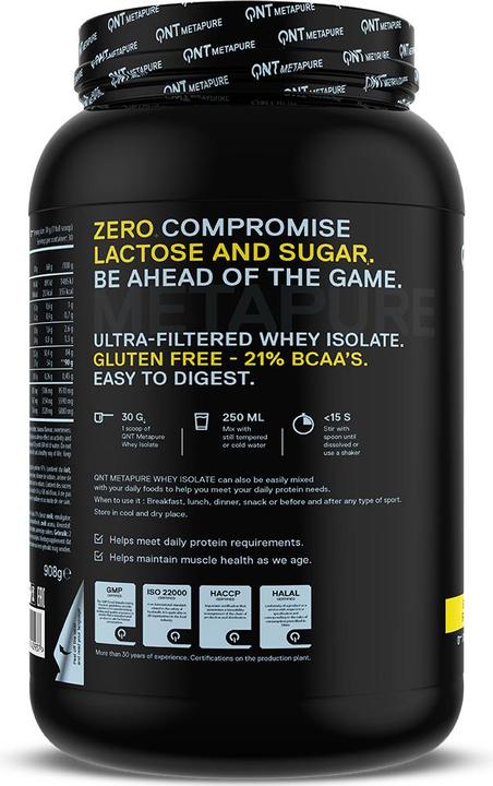 Immagine prodotto QNT MetaPure Zero Carb (Banana, 1 pz., 1000 g)