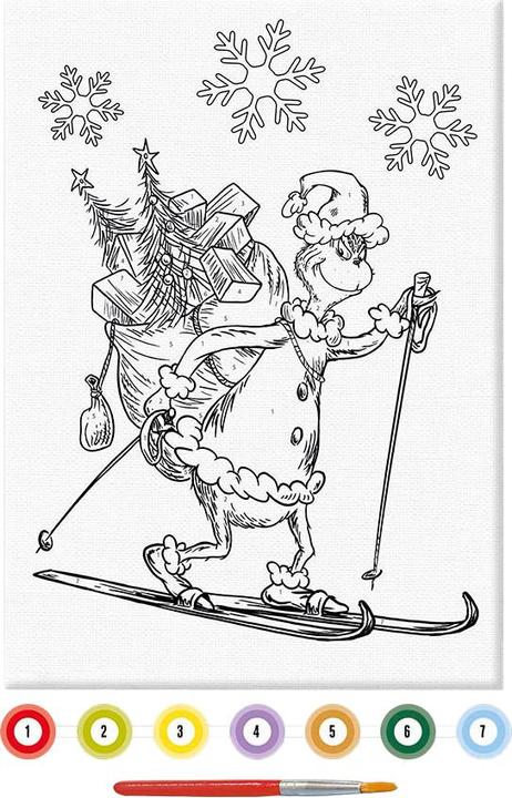Image du produit Totum Peinture par numéros Grinch