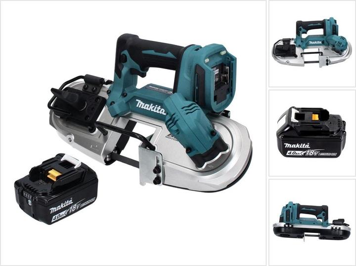 Produktbild Makita DPB 183 M1 Akku Bandsäge 18 V 66 mm Brushless + 1x Akku 4,0 Ah - ohne Ladegerät