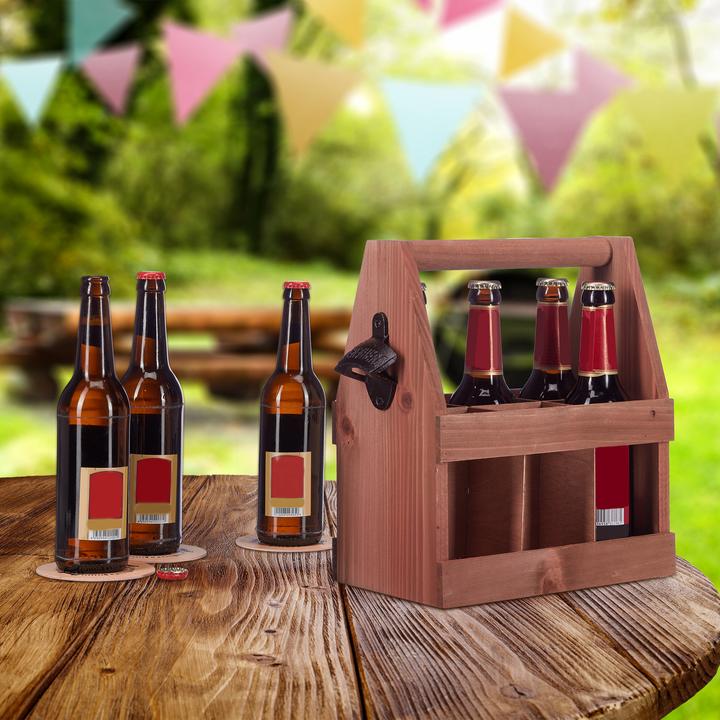 Produktbild Relaxdays Bierträger (1 x, 27.5 x 15 x 28 cm)