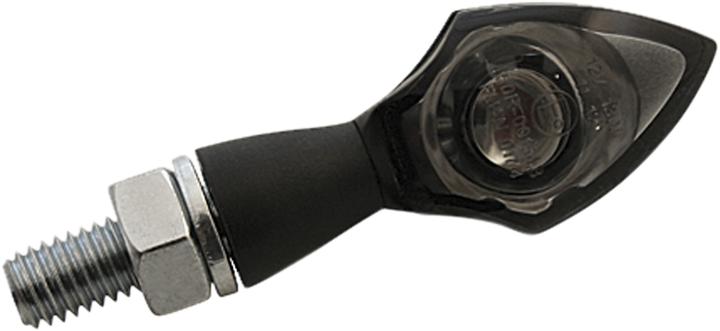 Produktbild Highsider LED-Blinker PEN HEAD schwarz, getöntes Glas, kurzer Stiel