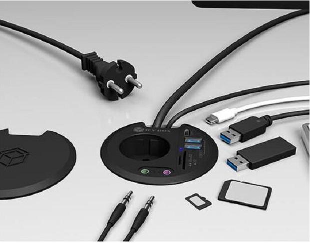 Produktbild Icy Box IB-HUB1430-CR (USB-C, 3 Ports)