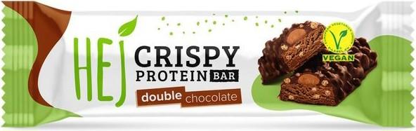Produktbild HEJ Nutrition Hej Vegan Crispy Bar (45G) (Erdnuss, Kakao, Double Peanut, Schokolade, 1 Stk., 45 g)