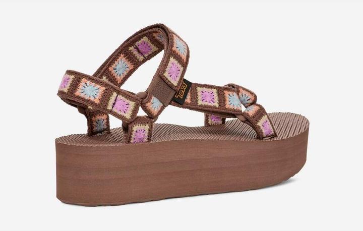 Actual product image Teva 's crochet sandals flatform universal (39)
