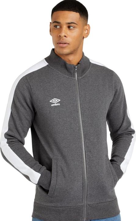 Actual product image Umbro Mens Stripe Sleeve Zipped Track Top (S)