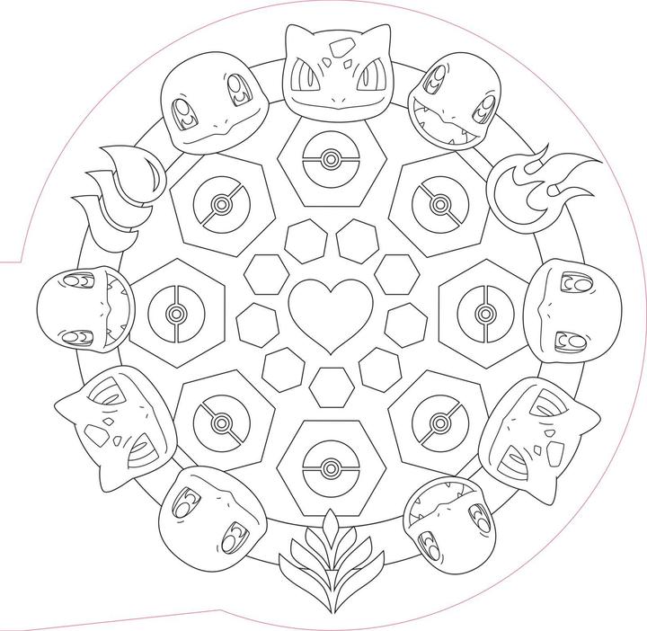 Image du produit Livre d'activités Pokémon : MANDALA Amusant à colorier