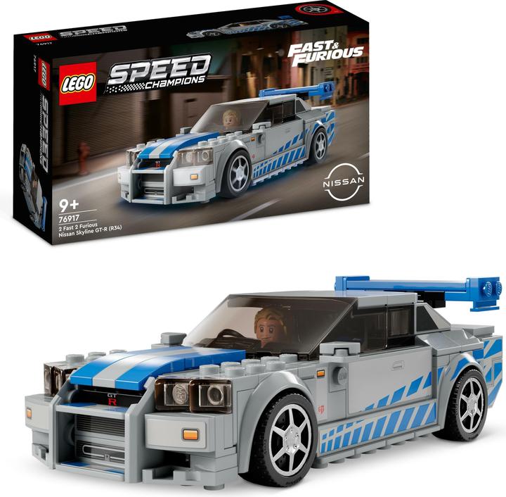 Image du produit LEGO 2 Fast 2 Furious - Nissan Skyline GT-R (R34) (76917, LEGO Speed Champions)