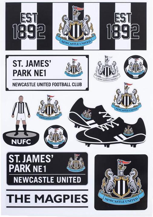 Produktbild Newcastle United FC Sortierte Designs Aufkleber 12erPack Set