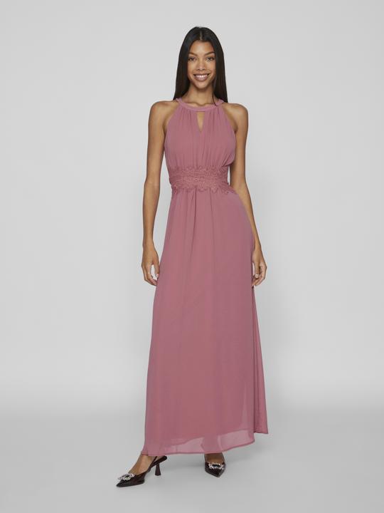 Actual product image Vila Pleated Halterneck Maxi Dress (40)