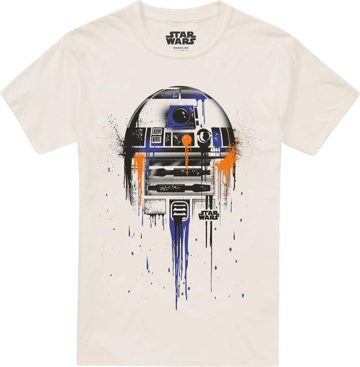 Immagine prodotto Star Wars Maglietta R2-D2 Goccia di Vernice Uomo (M)