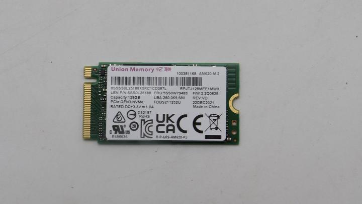 Produktbild Lenovo SSD M.2 2242 128GB FRU SSD (128 GB, M.2 2242)