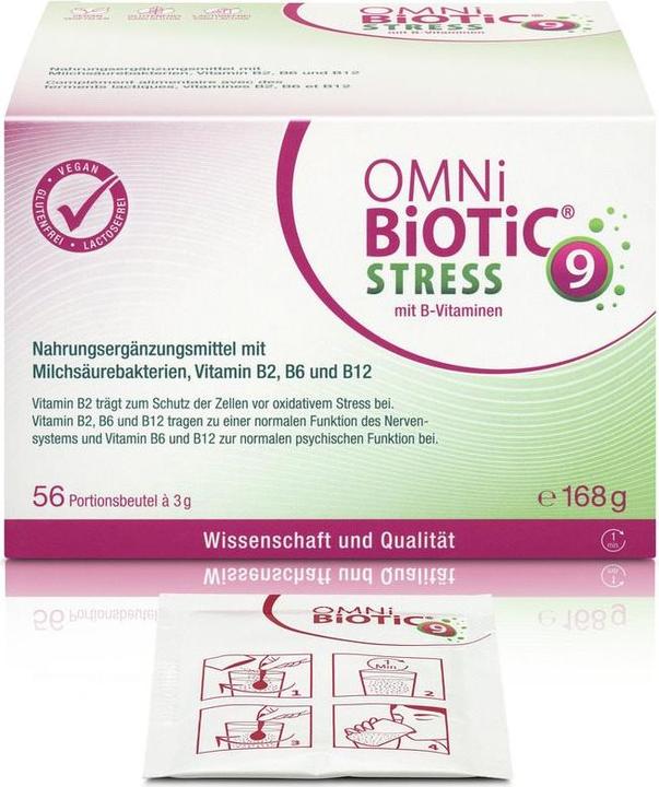 Produktbild Omni Biotic Stress mit B-Vitaminen (56 Stück, Pulver, 168 g)