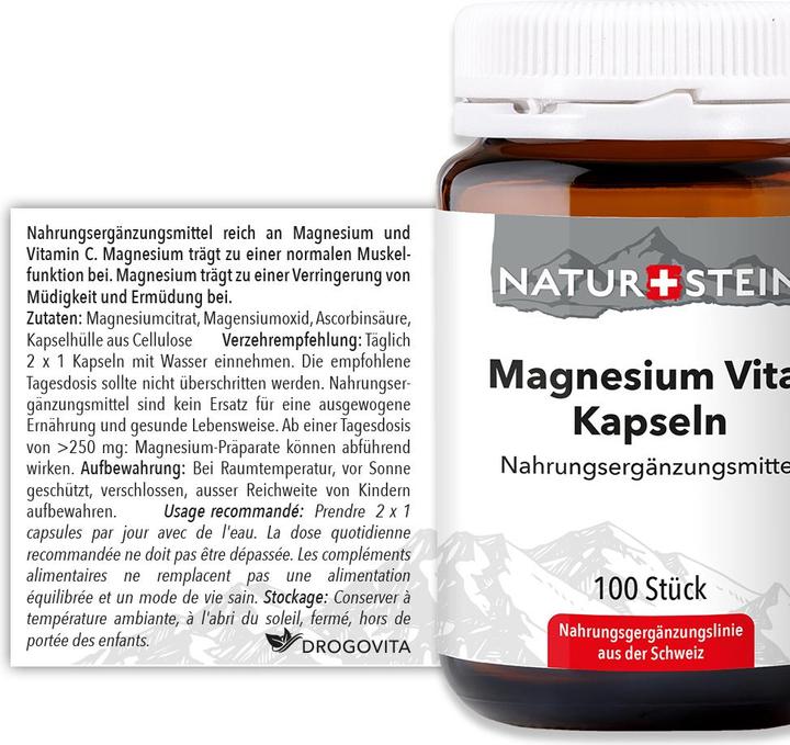 Produktbild Naturstein Magnesium Vital (100 Stück, Kapseln, 168 g)