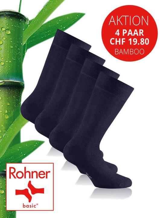 Immagine prodotto Rohner Confezione da 4 pezzi BAMBOO navy (confezione da 4, 35 - 38)